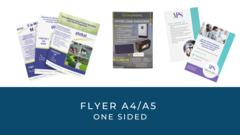 a4 a5 flyer one sided