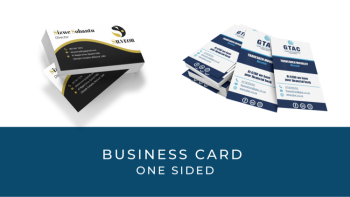 business card one sided